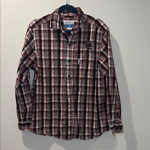 Gamecock Columbia Men's Red and Black Checkered Shirt